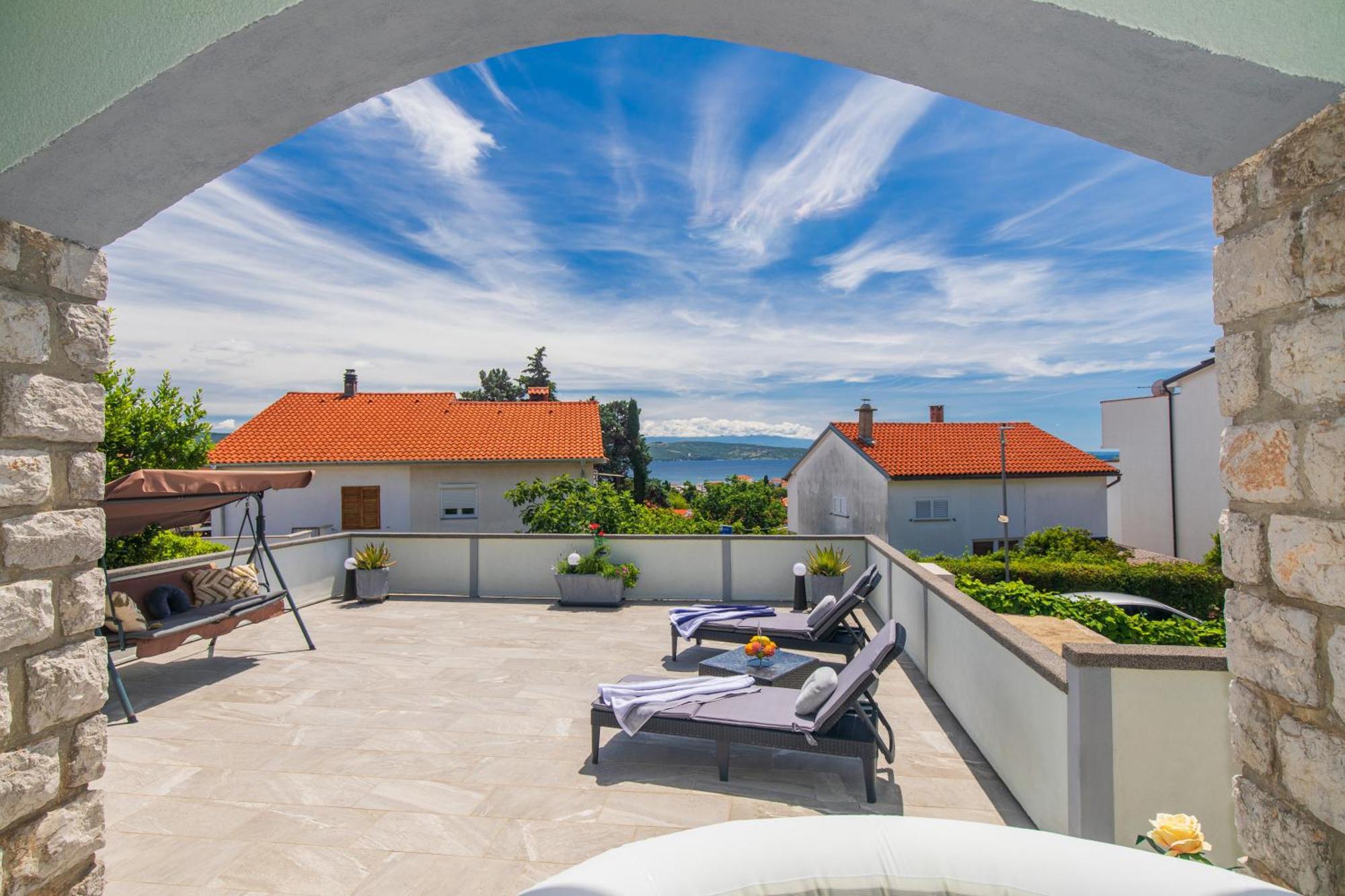 Apartment Tara With Seaview 크르크 외부 사진