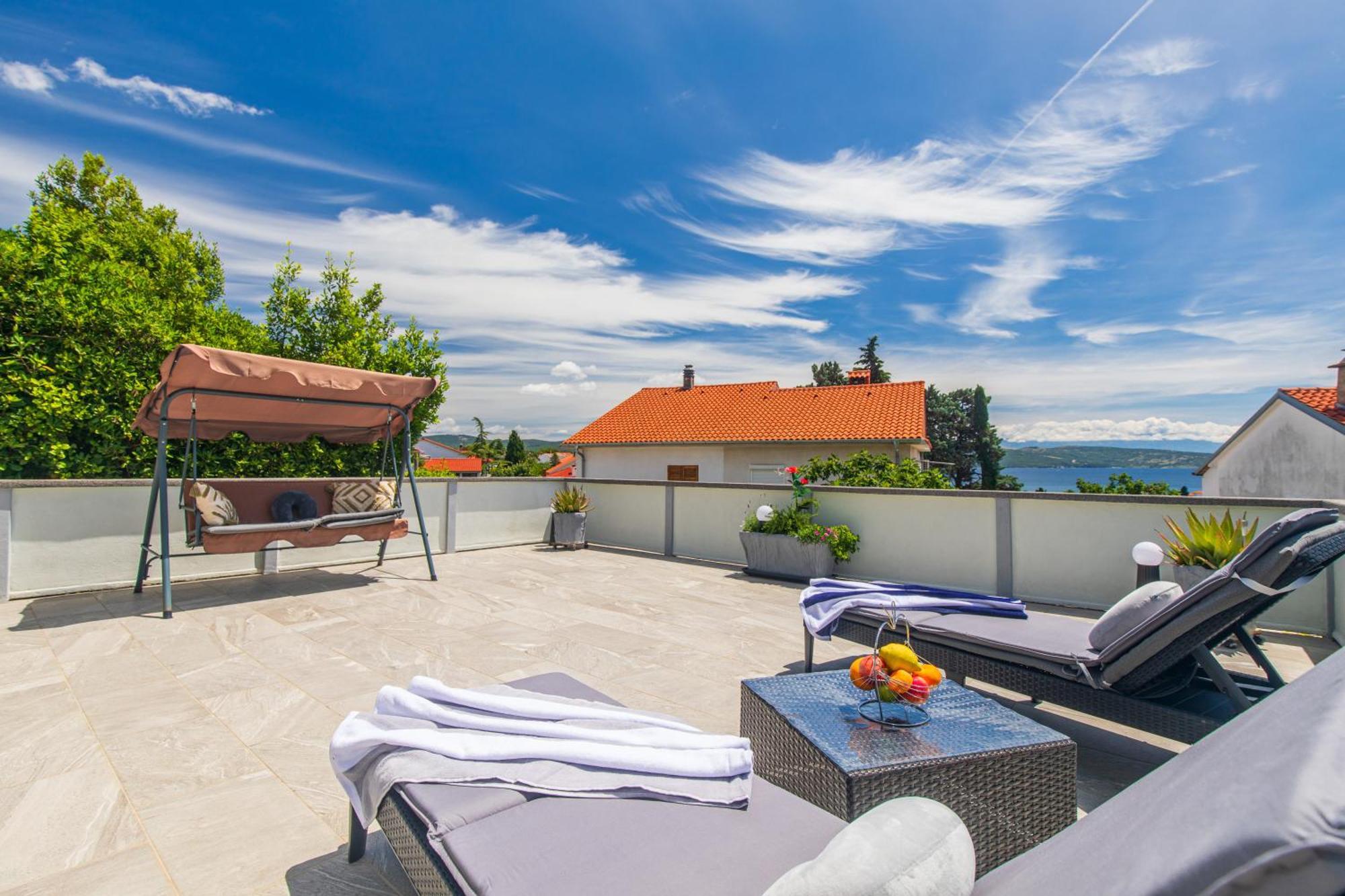 Apartment Tara With Seaview 크르크 외부 사진